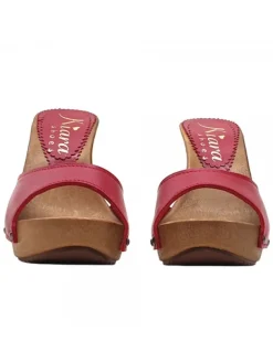 Kiara Shoes ZOCCOLI IN PELLE CON... Rosso