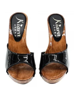 Kiara Shoes ZOCCOLI IN VERNICE NERA SEXY Nero Online