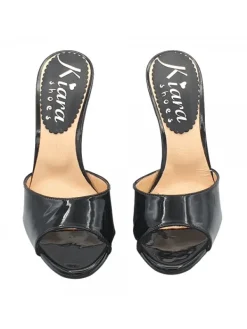 Kiara Shoes ZOCCOLI IN VERNICE NERI... Nero Online