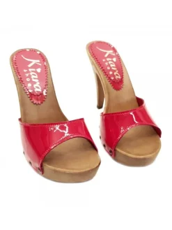 Kiara Shoes ZOCCOLI IN VERNICE ROSSA... Rosso Sale