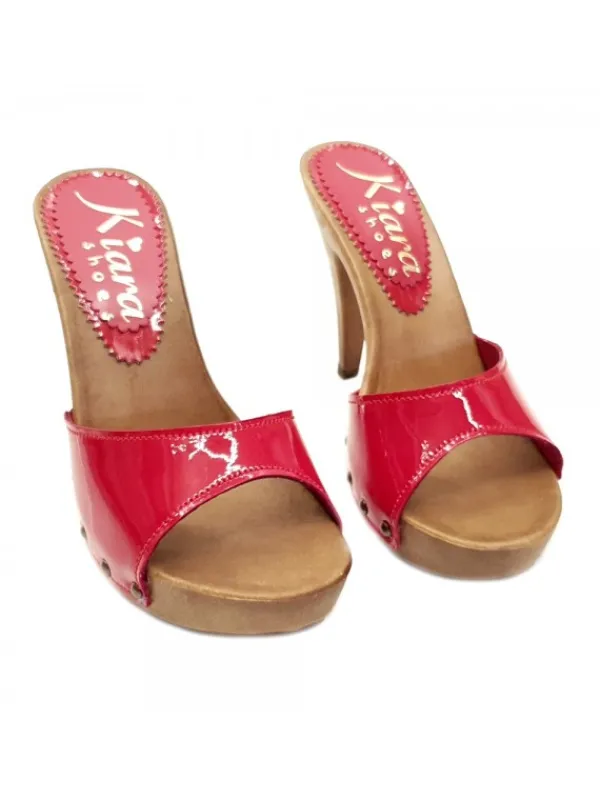 Kiara Shoes ZOCCOLI IN VERNICE ROSSA... Rosso Sale
