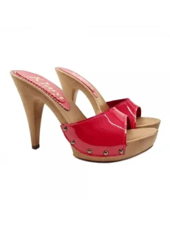 Kiara Shoes ZOCCOLI IN VERNICE ROSSA... Rosso Sale