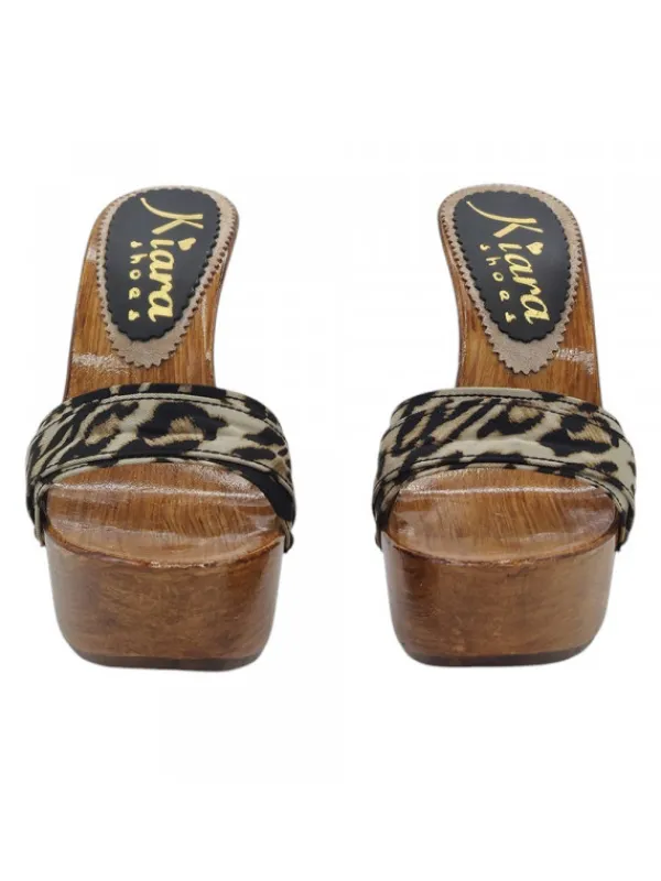 Kiara Shoes ZOCCOLI LEOPARDATI ALTI Outlet