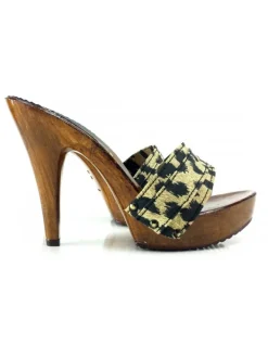 Kiara Shoes ZOCCOLI LEOPARDATI TACCO 11 Hot