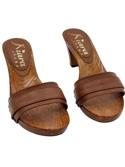 Kiara Shoes ZOCCOLI MARRONI COMODI IN... Marrone Sale