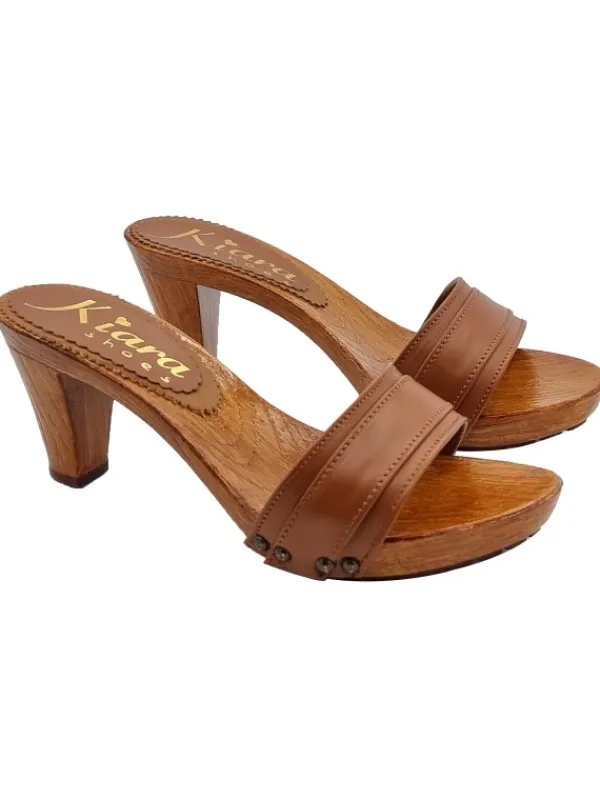 Kiara Shoes ZOCCOLI MARRONI COMODI IN... Marrone Sale