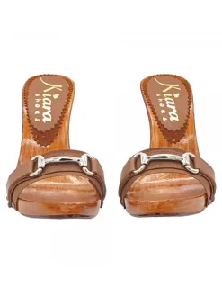 Kiara Shoes ZOCCOLI MARRONI CON... Marrone Outlet