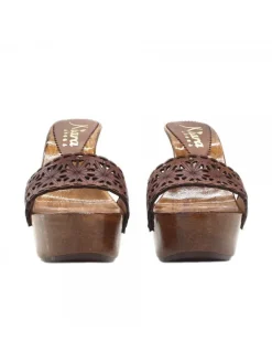 Kiara Shoes ZOCCOLI MARRONI CON FASCIA... Marrone