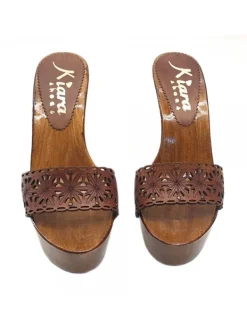 Kiara Shoes ZOCCOLI MARRONI CON FASCIA... Marrone