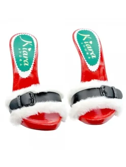 Kiara Shoes ZOCCOLI NATALIZI ROSSI CON... Rosso Outlet