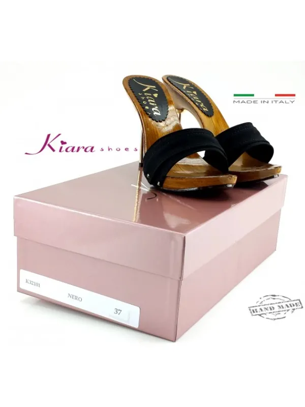 Kiara Shoes ZOCCOLI NERI Nero Sale