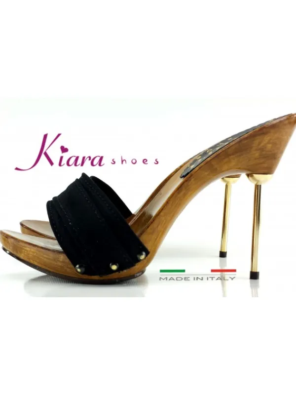 Kiara Shoes ZOCCOLI NERI Nero Sale