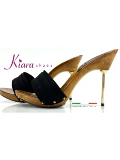 Kiara Shoes ZOCCOLI NERI Nero Sale