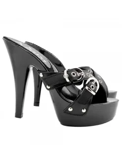 Kiara Shoes ZOCCOLI NERI CON FASCE... Nero