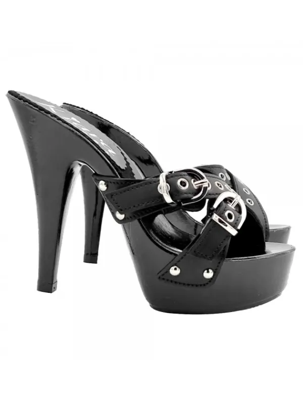 Kiara Shoes ZOCCOLI NERI CON FASCE... Nero