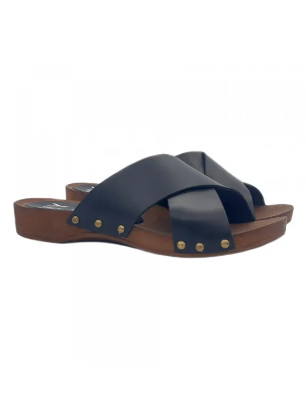 Kiara Shoes ZOCCOLI NERI CON FASCE... Nero Hot