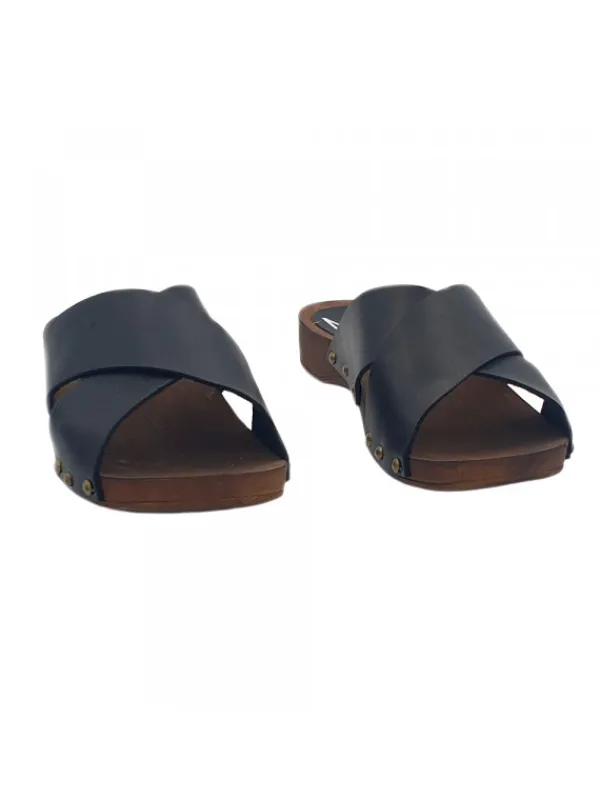 Kiara Shoes ZOCCOLI NERI CON FASCE... Nero Hot