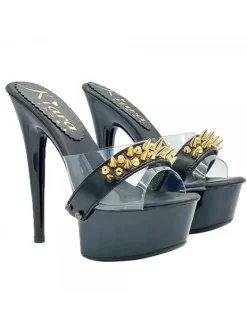 Kiara Shoes ZOCCOLI NERI CON FASCIA... Nero Hot
