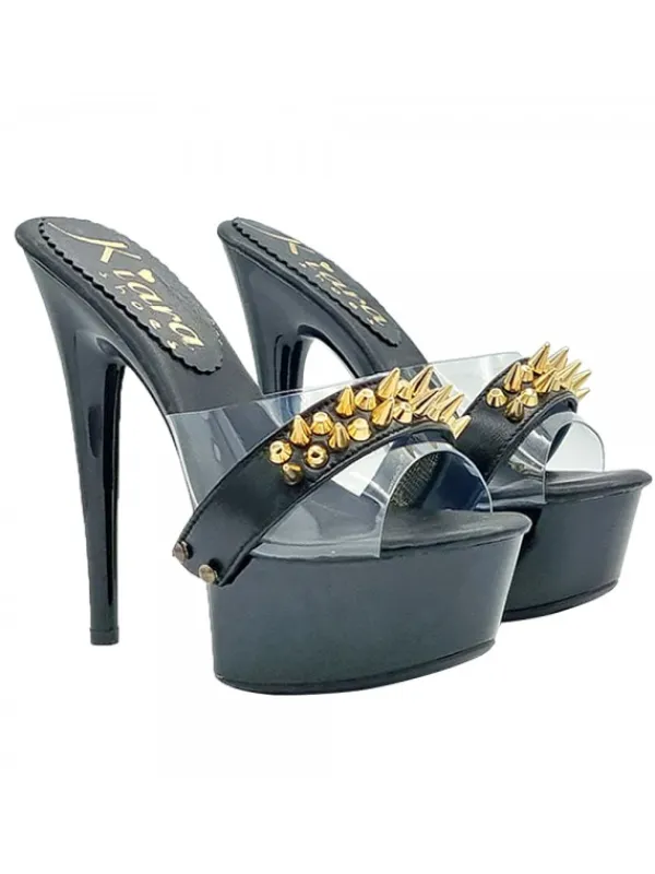Kiara Shoes ZOCCOLI NERI CON FASCIA... Nero Hot