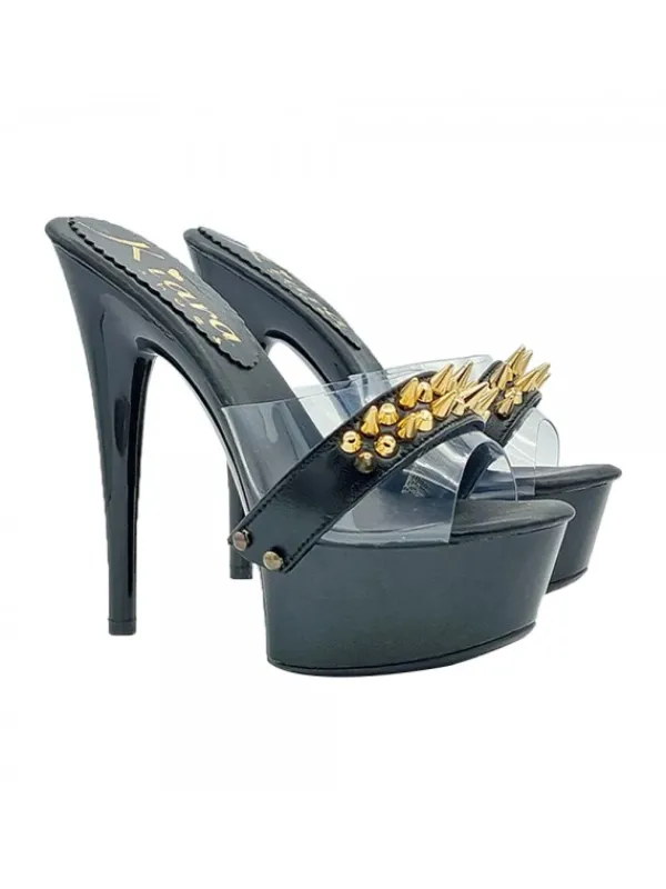 Kiara Shoes ZOCCOLI NERI CON FASCIA... Nero Hot