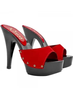 Kiara Shoes ZOCCOLI NERI CON FASCIA IN... Rosso Best