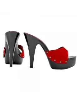 Kiara Shoes ZOCCOLI NERI CON FASCIA IN... Rosso Best