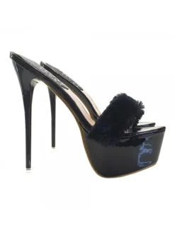 Kiara Shoes ZOCCOLI NERI CON PELLICCIA... Nero Clearance