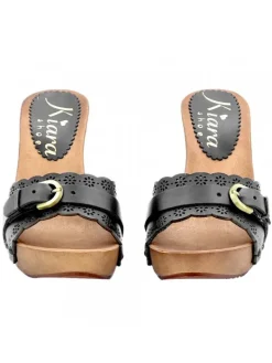 Kiara Shoes ZOCCOLI NERI FASCIA... Nero Sale