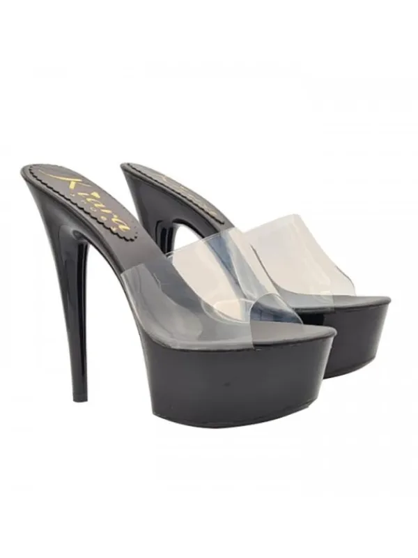 Kiara Shoes ZOCCOLI NERI FASCIA... Nero Outlet