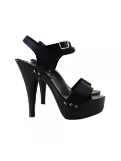 Kiara Shoes ZOCCOLI NERI IN PELLE Nero Sale