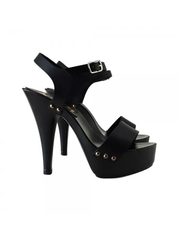 Kiara Shoes ZOCCOLI NERI IN PELLE Nero Sale
