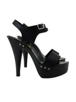 Kiara Shoes ZOCCOLI NERI IN PELLE Nero Sale