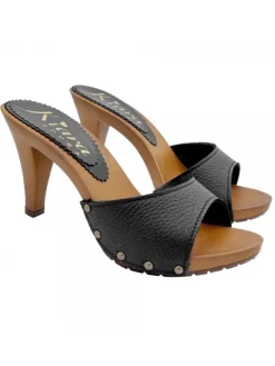 Kiara Shoes ZOCCOLI NERI IN PELLE... Nero Hot