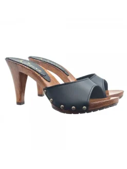 Kiara Shoes ZOCCOLI NERI IN PELLE CON... Sale