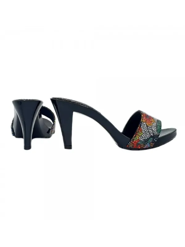 Kiara Shoes ZOCCOLI NERI LACCATI CON... Discount