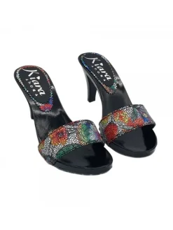 Kiara Shoes ZOCCOLI NERI LACCATI CON... Discount