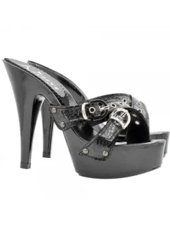 Kiara Shoes ZOCCOLI NERI "EFFETTO... Nero New