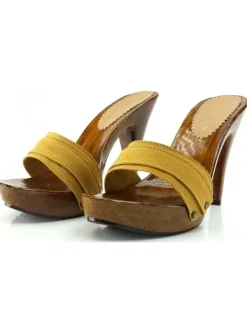 Kiara Shoes ZOCCOLI TACCO 11 Ocra Sale