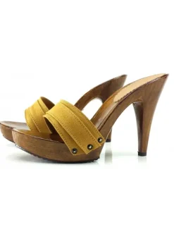 Kiara Shoes ZOCCOLI TACCO 11 Ocra Sale