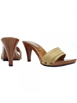 Kiara Shoes ZOCCOLI TACCO 9 Ocra