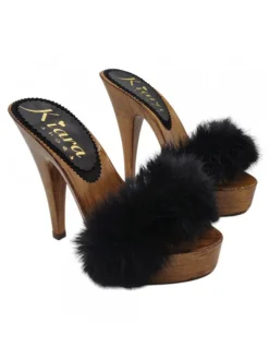 Kiara Shoes Zoccoli Pelliccia Sintetica Nero Clearance