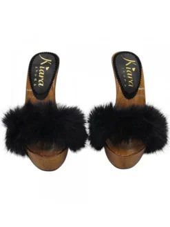 Kiara Shoes Zoccoli Pelliccia Sintetica Nero Clearance