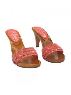 Kiara Shoes ZOCCOLI PRIMAVERA TACCO 9 Rosa Clearance