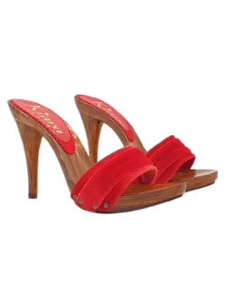 Kiara Shoes ZOCCOLI ROSSI CON FASCIA IN... Rosso Sale