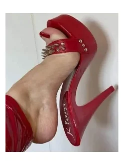 Kiara Shoes ZOCCOLI ROSSI CON PUNTE Rosso Discount