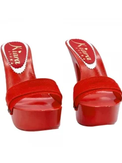 Kiara Shoes ZOCCOLI ROSSI LACCATI CON... Rosso Clearance