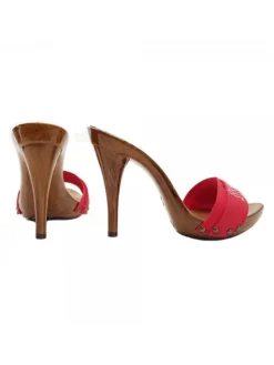 Kiara Shoes ZOCCOLI ROSSI PERSONALIZZATI Rosso Hot