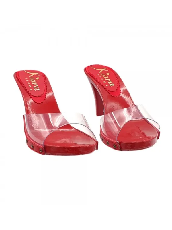 Kiara Shoes ZOCCOLI ROSSI SEXY CON... Sale