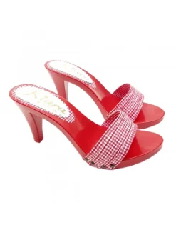 Kiara Shoes ZOCCOLI ROSSI STILE PIN-UP... Rosso