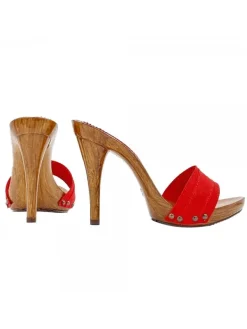 Kiara Shoes ZOCCOLI ROSSI TACCO 12 Rosso Outlet